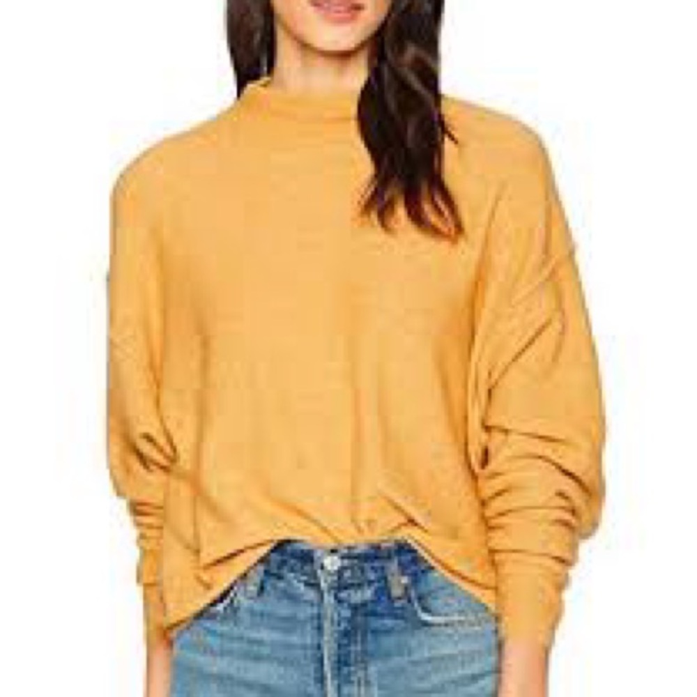 Free People Yellow Sweater